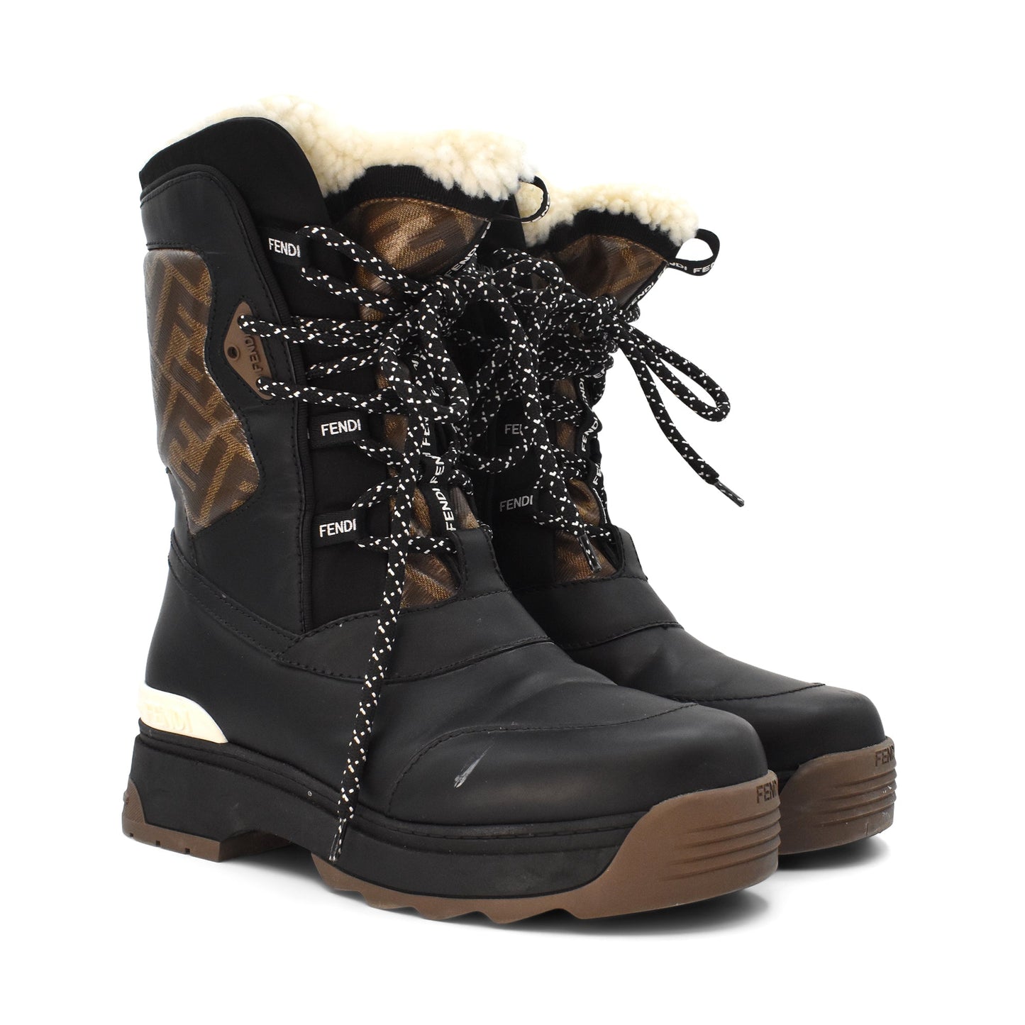 Fendi Zucca Snow Boots - Women's 37.5