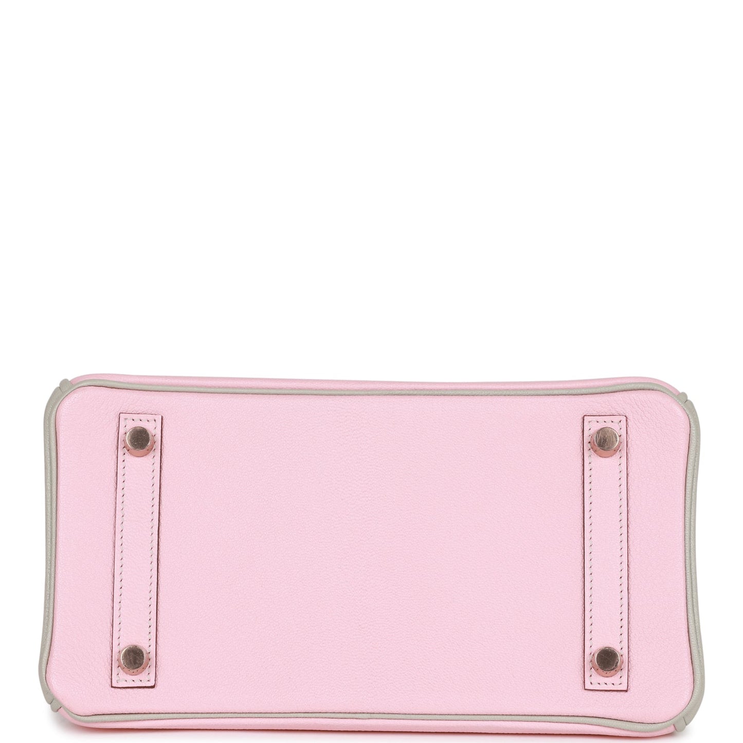 Hermes Special Order (HSS) Birkin 25 Rose Sakura and Gris Perle Chevre Mysore Rose Gold Hardware