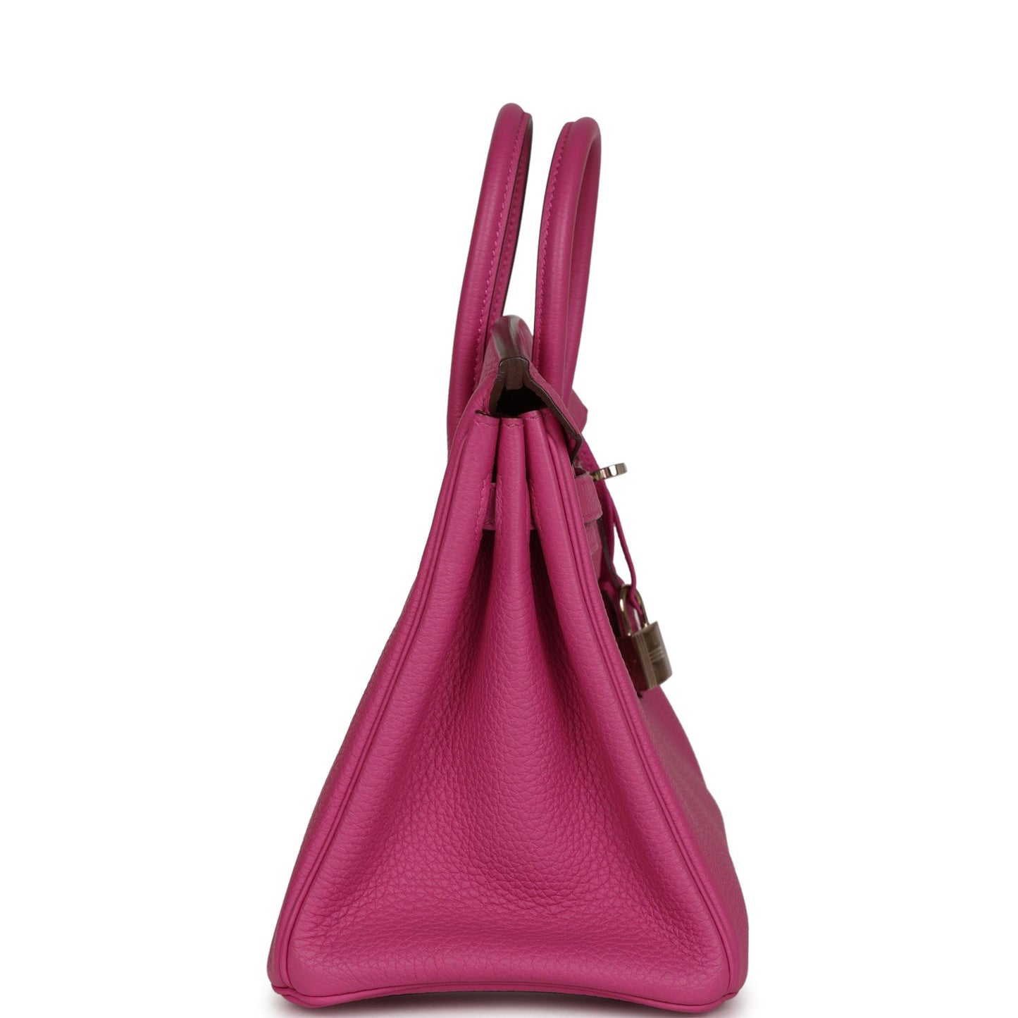 Pre-owned Hermes Birkin 25 Magnolia Togo Palladium Hardware