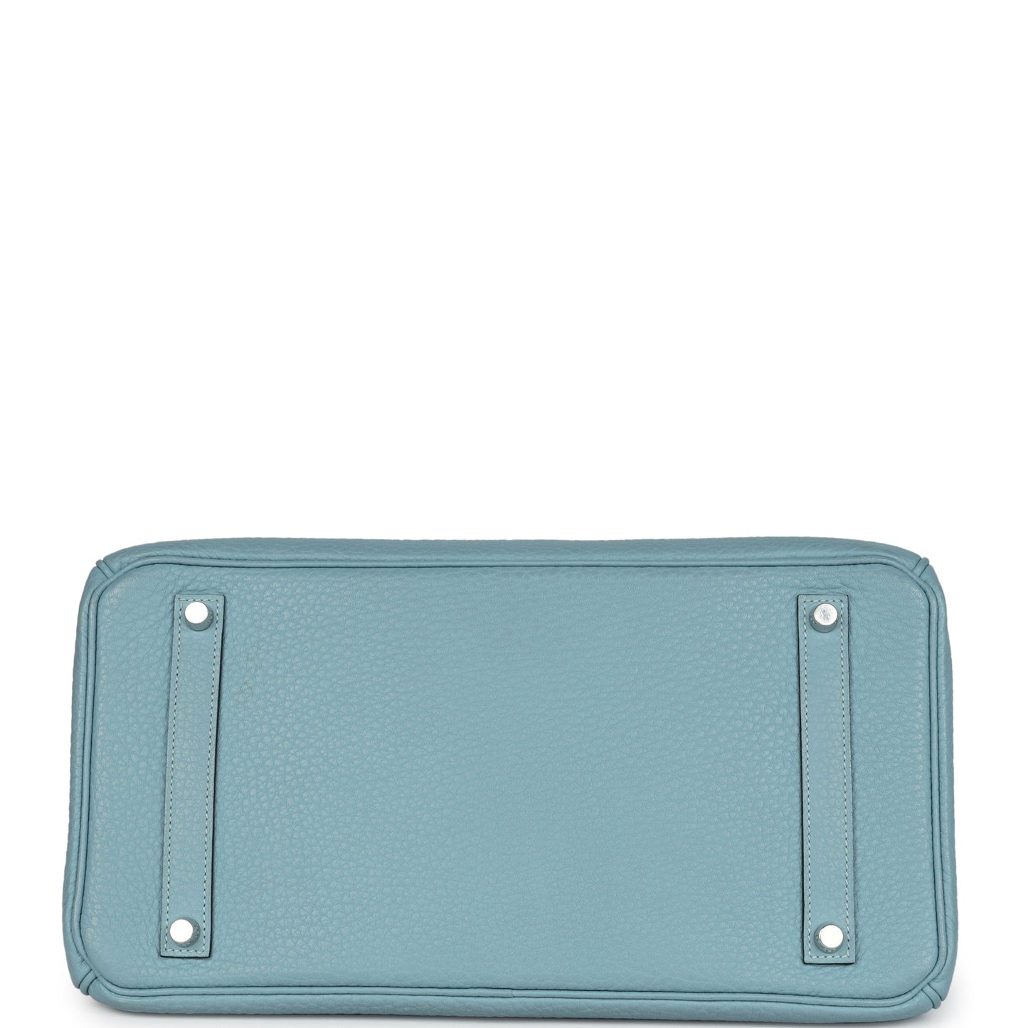 Pre-owned Hermes Birkin 35 Ciel Togo Palladium Hardware