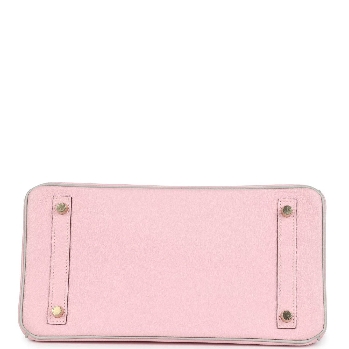 Hermes Special Order (HSS) Birkin 30 Rose Sakura and Gris Perle Chevre Brushed Gold Hardware