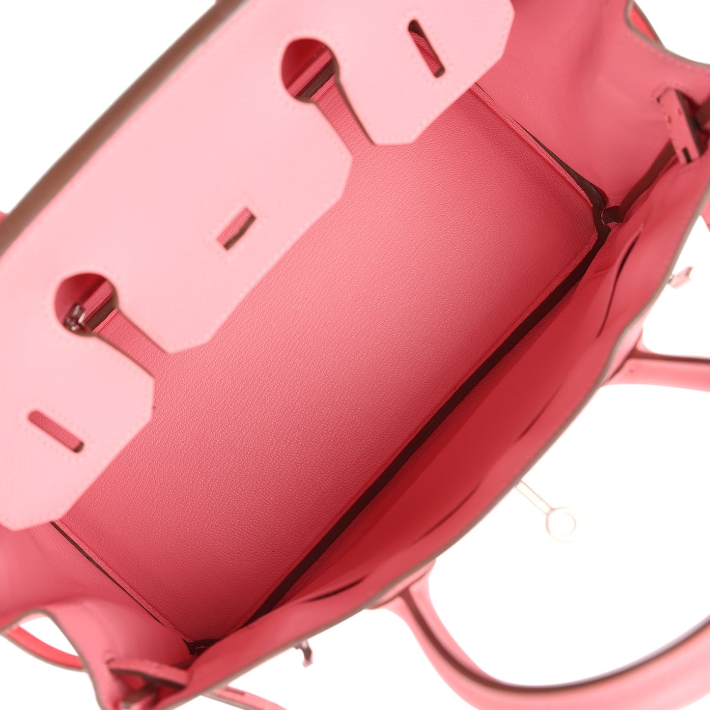 Pre-owned Hermes Birkin 30 Rose Confetti Epsom Palladium Hardware