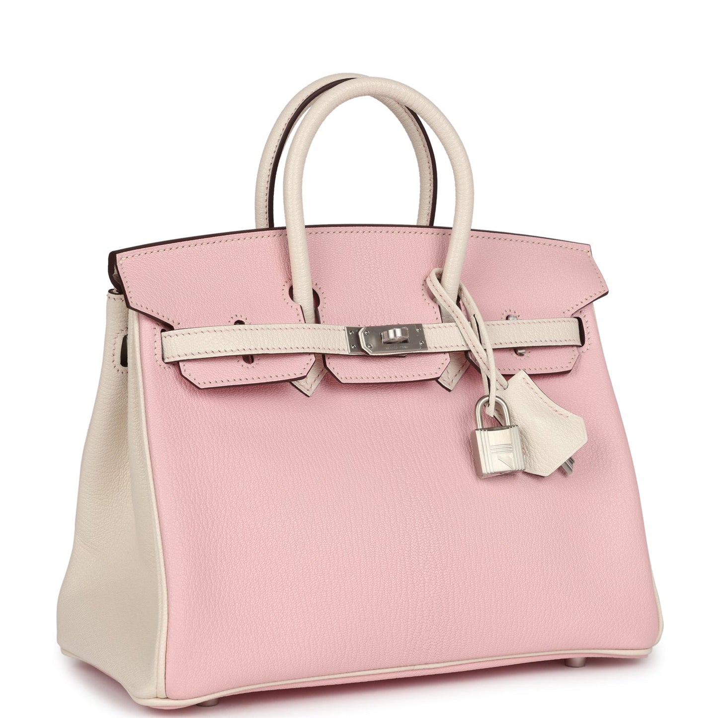 Hermes Special Order (HSS) Birkin 25 Rose Sakura and Nata Chevre Mysore Brushed Gold Hardware