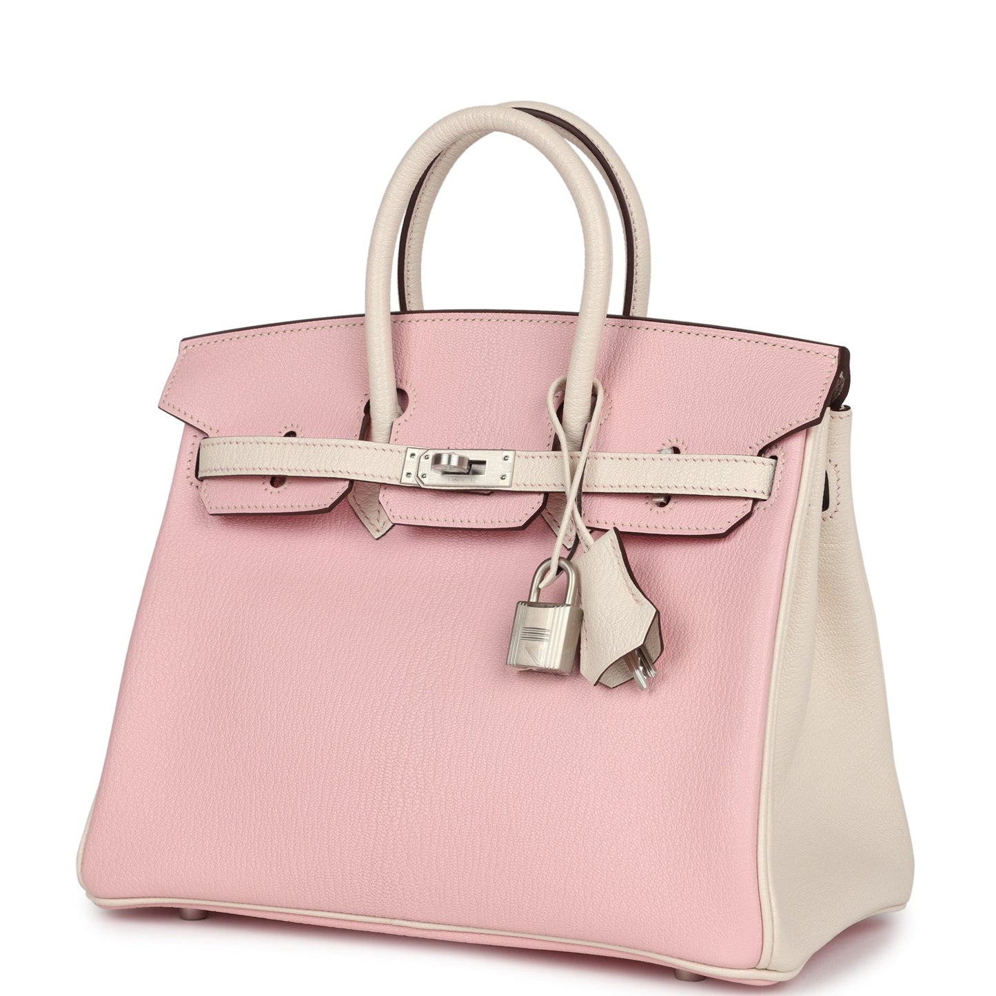 Hermes Special Order (HSS) Birkin 25 Rose Sakura and Nata Chevre Mysore Brushed Gold Hardware