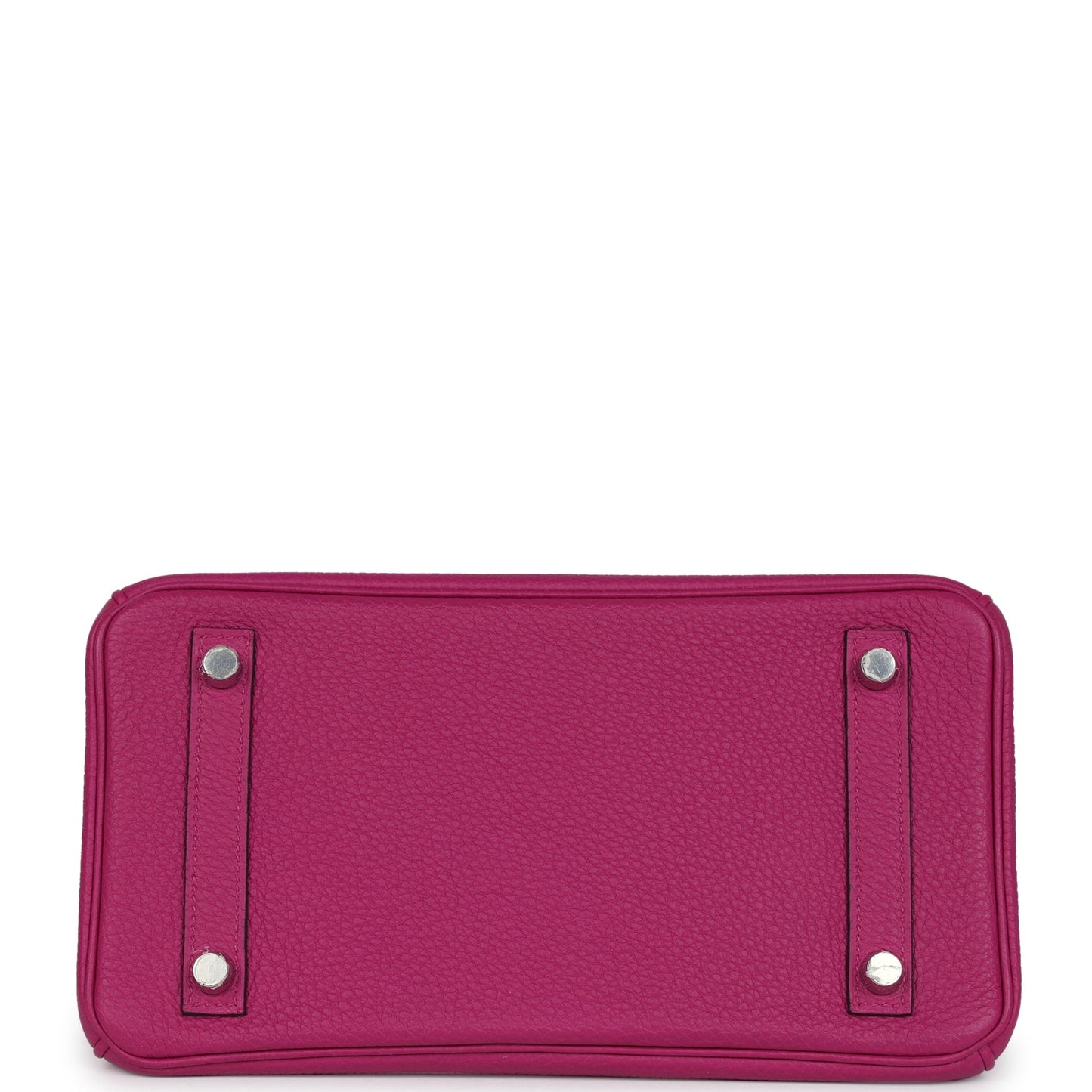 Pre-owned Hermes Birkin 25 Rose Pourpre Togo Palladium Hardware