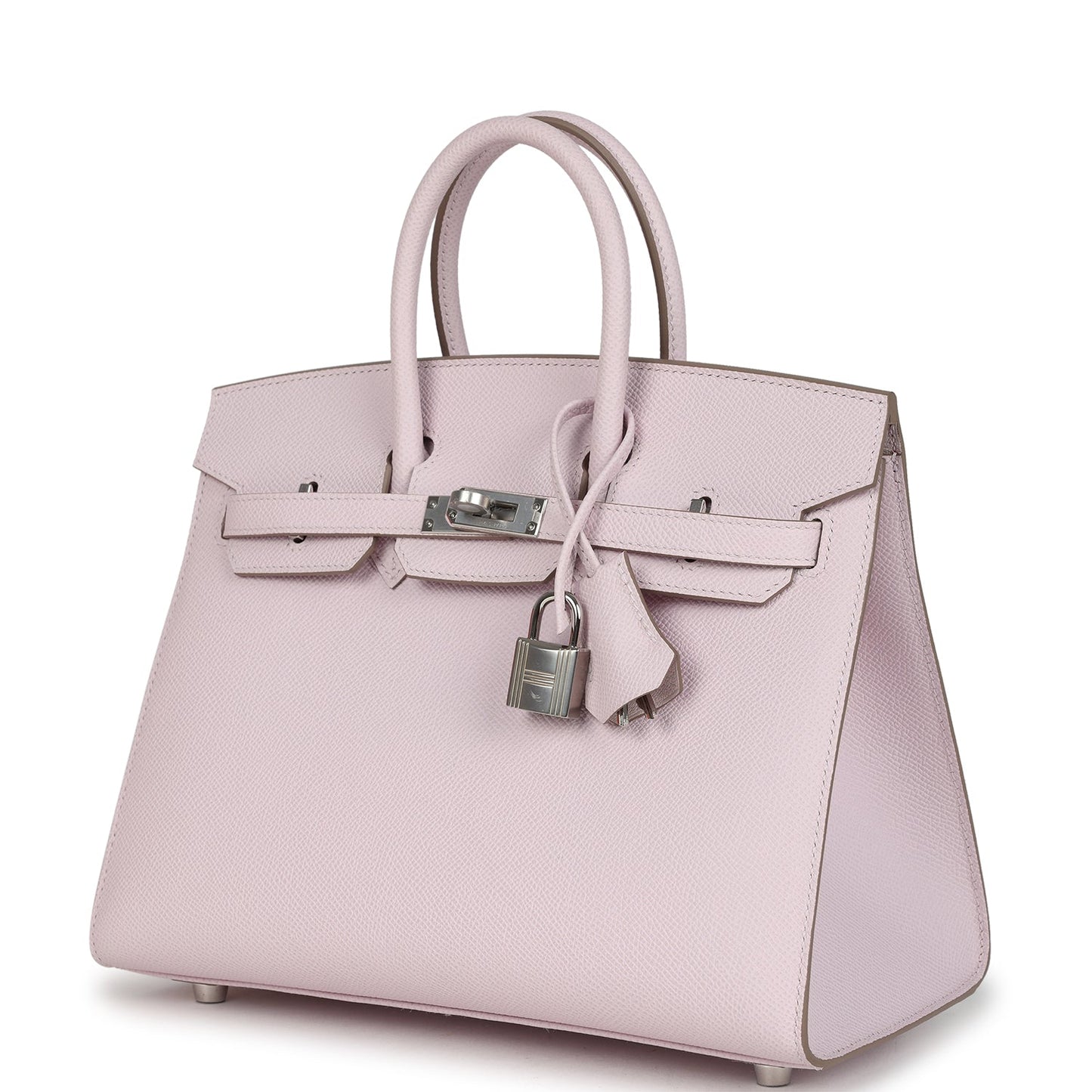 Hermes Birkin Sellier 25 Mauve Pale Epsom Palladium Hardware