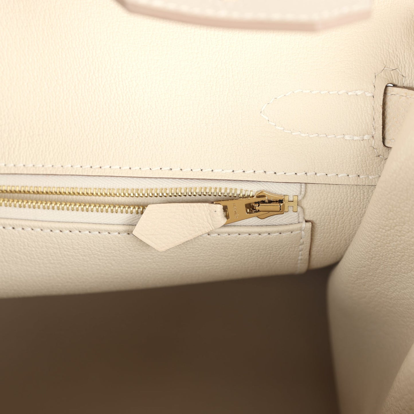 Pre-owned Hermes Birkin 30 Craie Epsom Gold Hardware