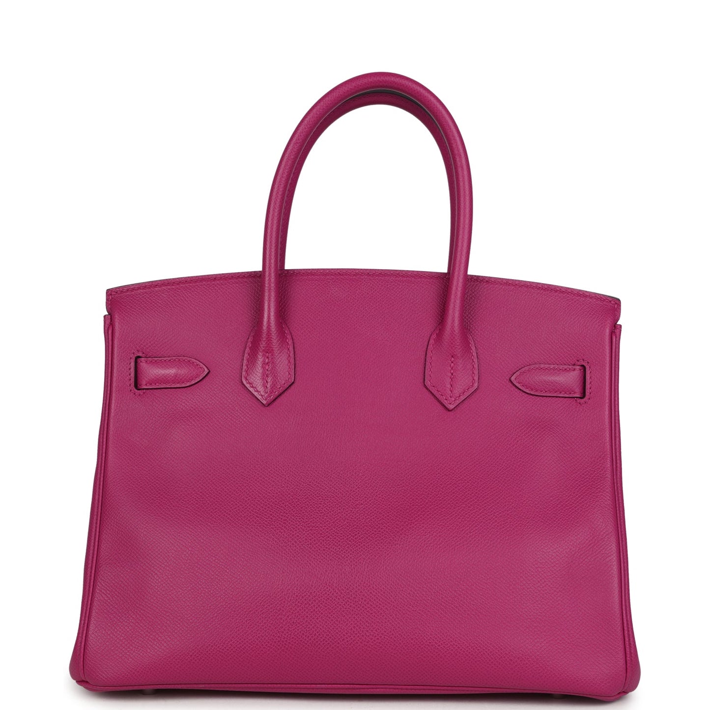 Pre-owned Hermes Birkin 30 Rose Pourpre Epsom Palladium Hardware