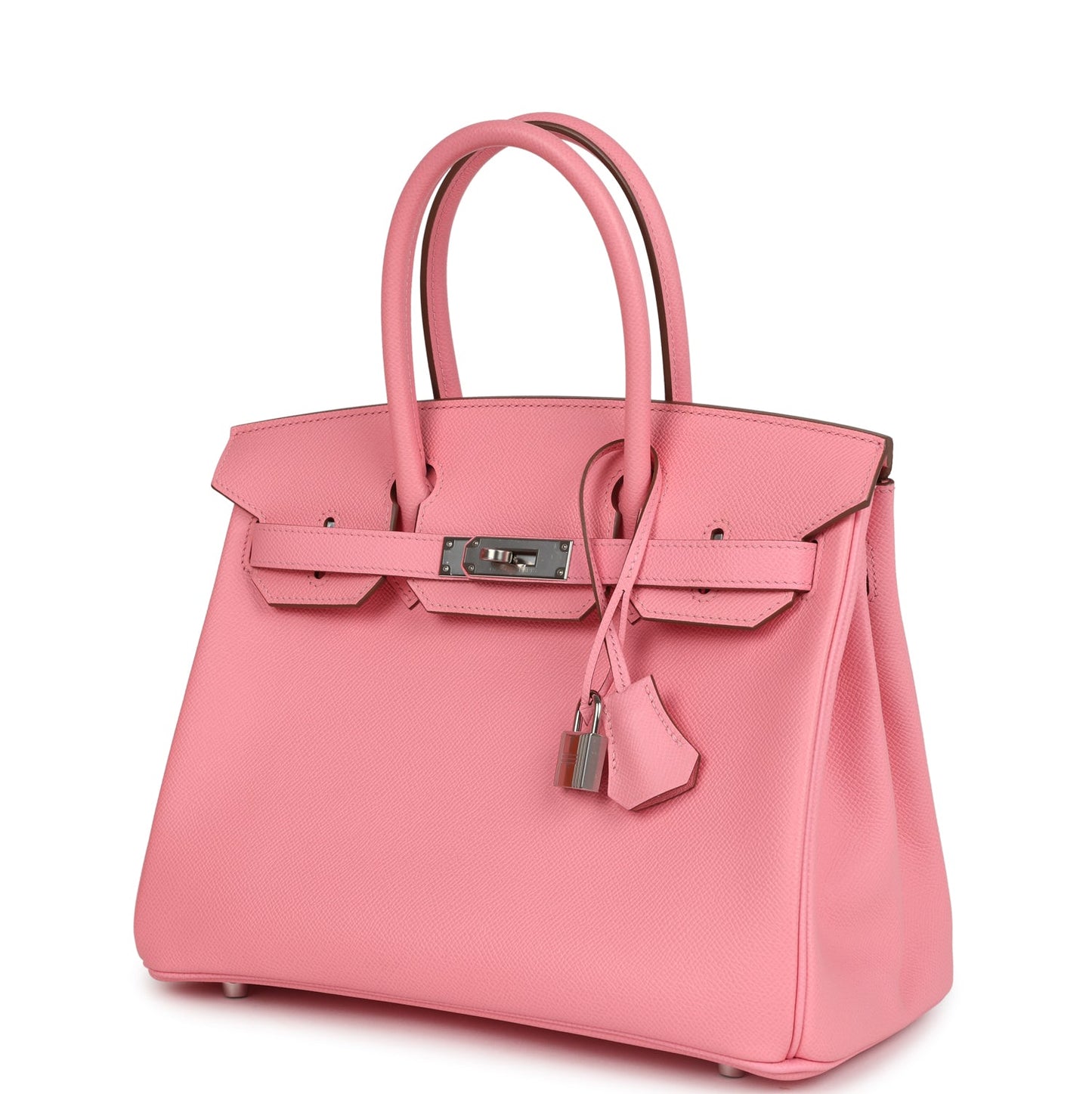 Pre-owned Hermes Birkin 30 Rose Confetti Epsom Palladium Hardware