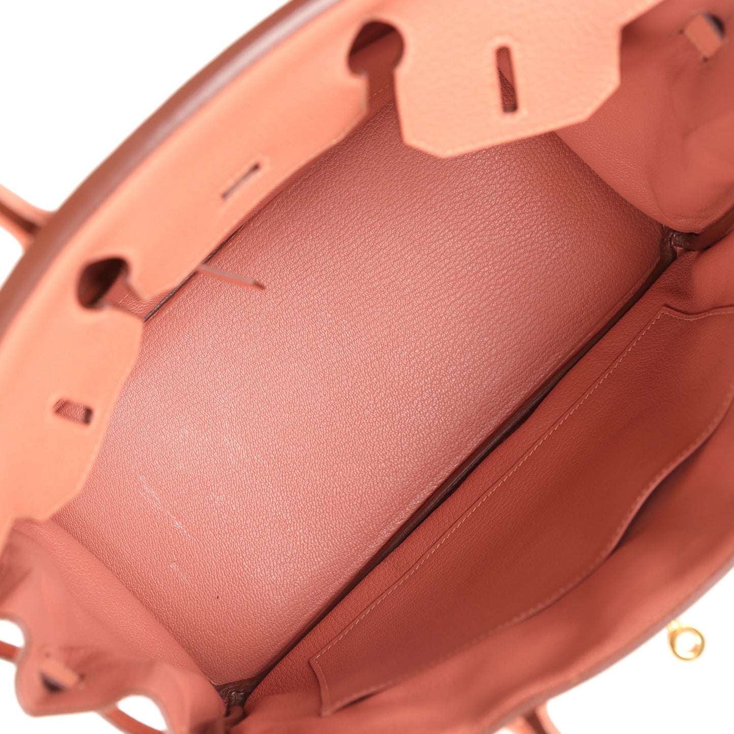 Pre-owned Hermes Birkin 30 Rose Tea Clemence Gold Hardware