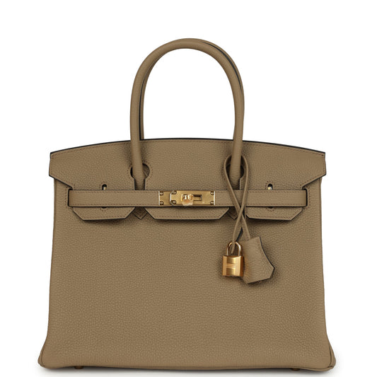 Hermes Birkin 30 Beige Marfa Togo Gold Hardware