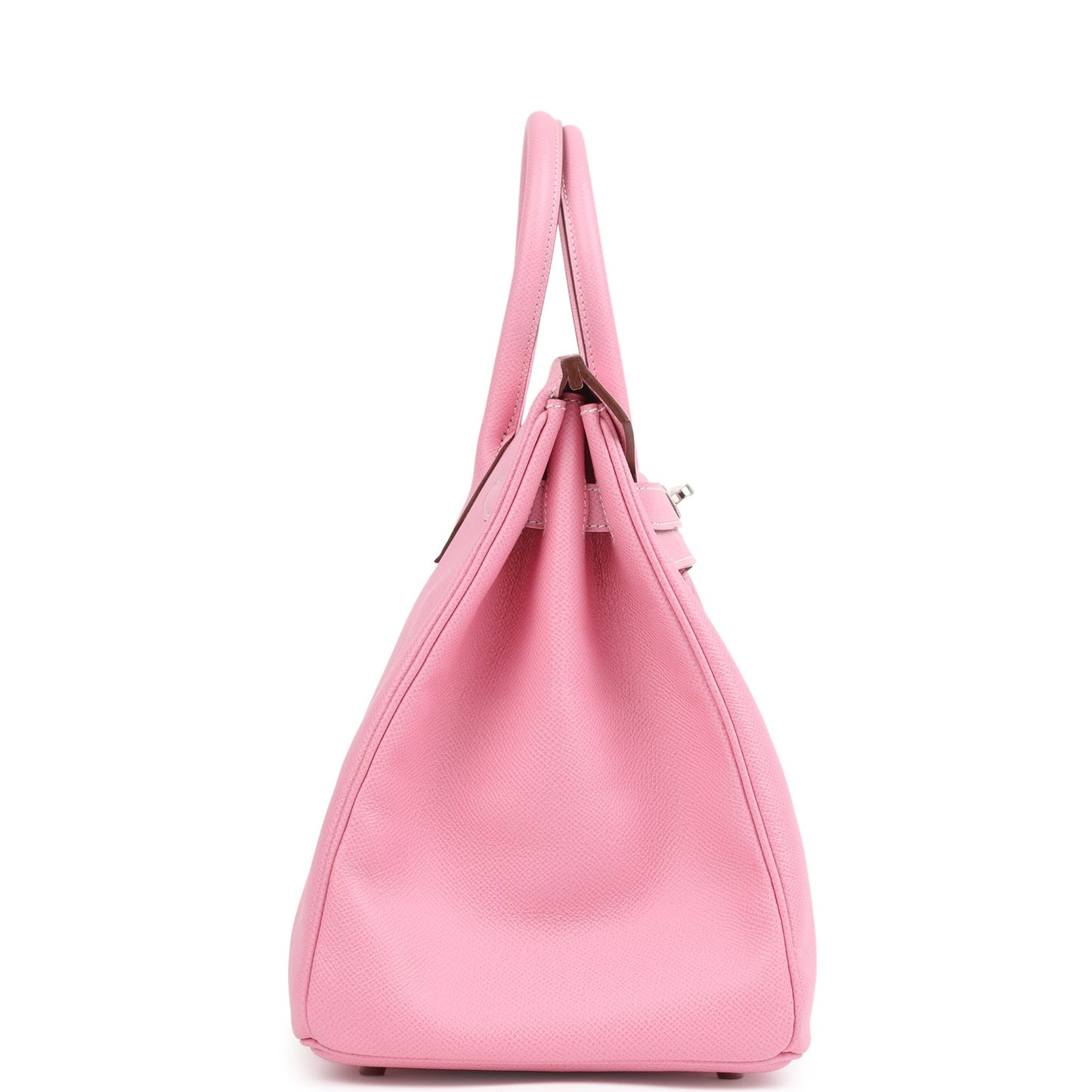 Pre-owned Hermes Special Order (HSS) Birkin 35 Bubblegum Epsom Palladium Hardware