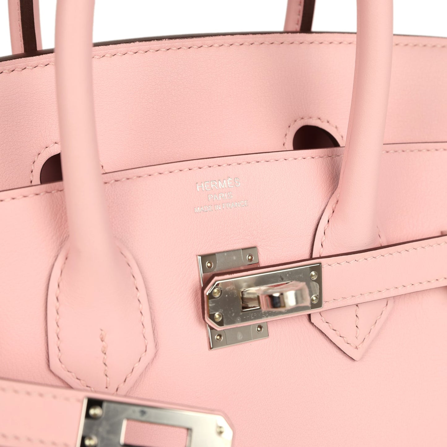 Hermes Birkin 25 Rose Sakura Swift Palladium Hardware