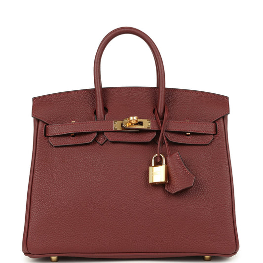 Hermes Birkin 25 Rouge H Togo Gold Hardware