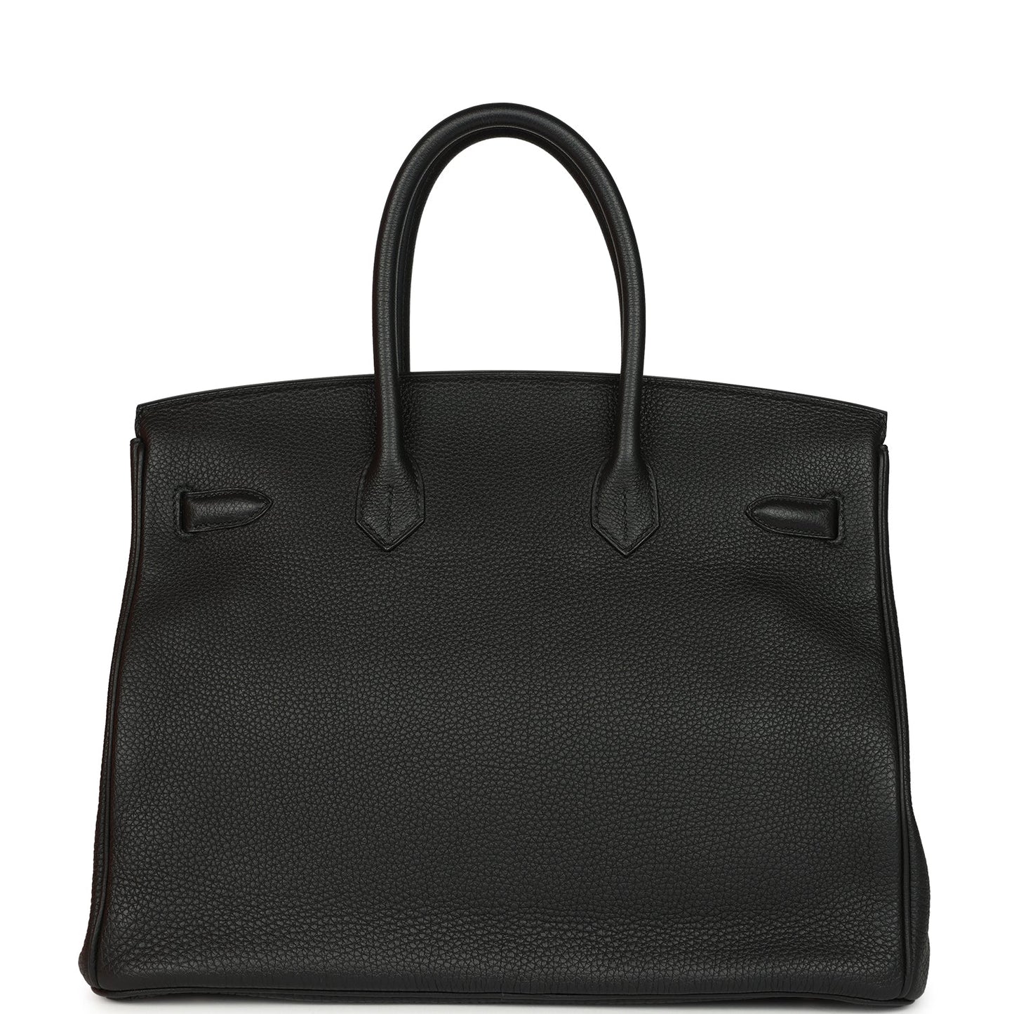 Pre-owned Hermes Birkin 35 Black Togo Palladium Hardware