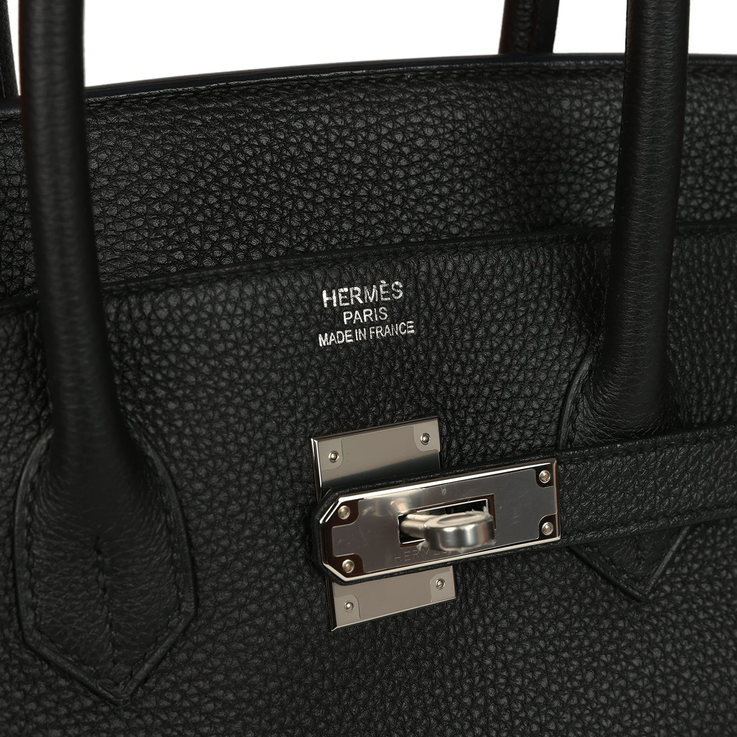 Pre-owned Hermes Birkin 35 Black Togo Palladium Hardware