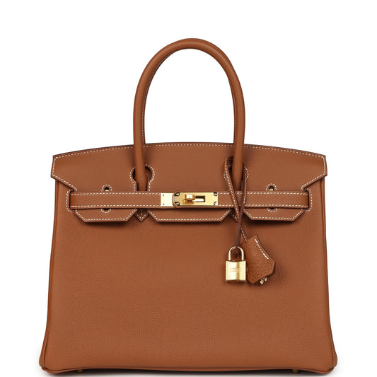 Hermes Birkin 30 Gold Togo Gold Hardware