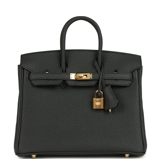Hermes Birkin 25 Plomb Togo Gold Hardware