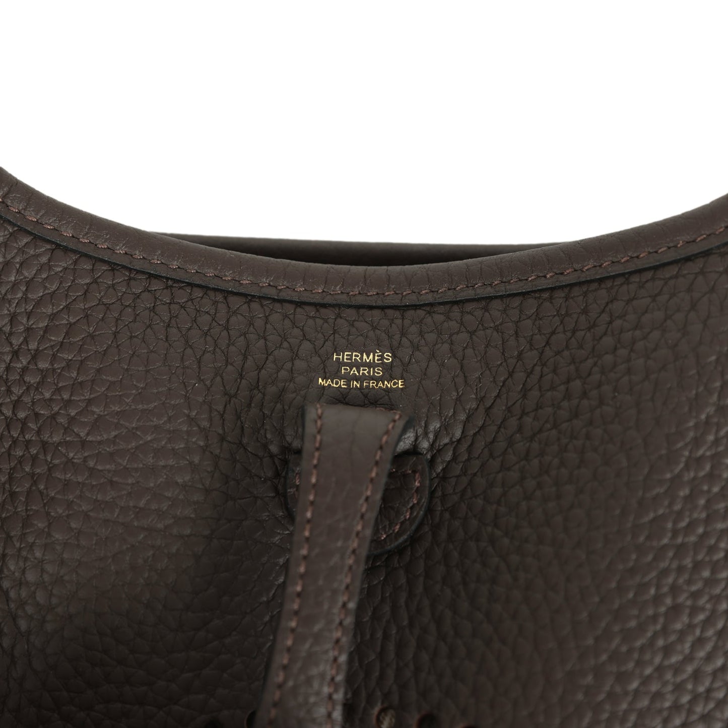 Hermes Evelyne TPM Ebene Clemence Gold Hardware