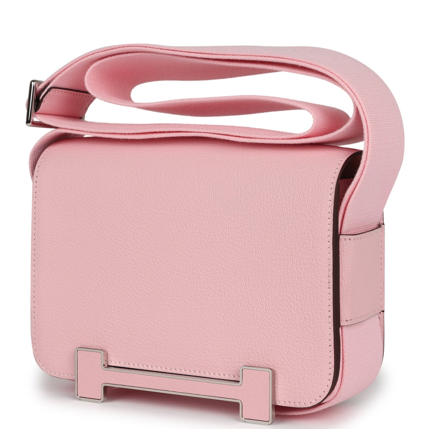 Hermes Geta Rose Sakura Verso Chevre Mysore Palladium Hardware