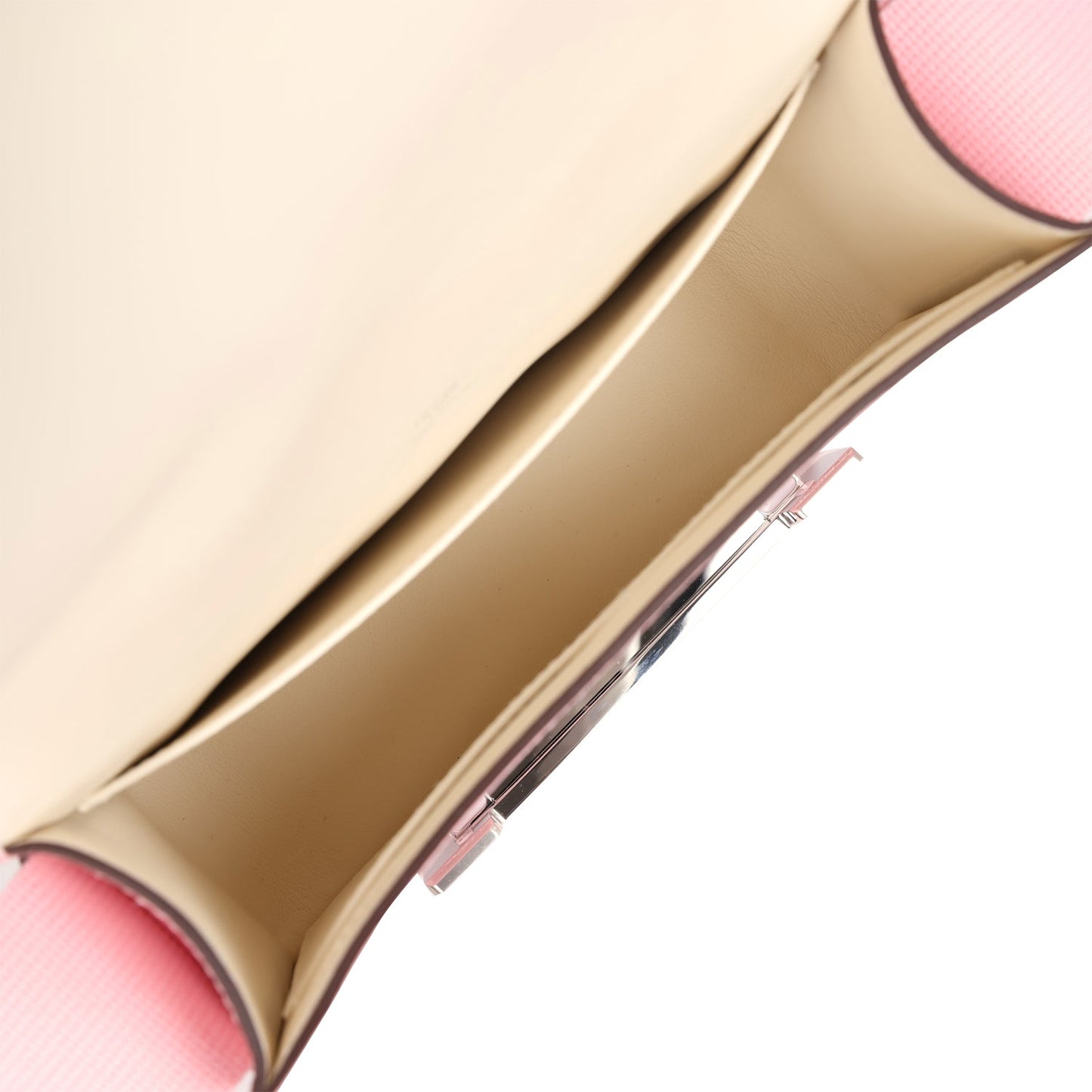 Hermes Geta Rose Sakura Verso Chevre Mysore Palladium Hardware