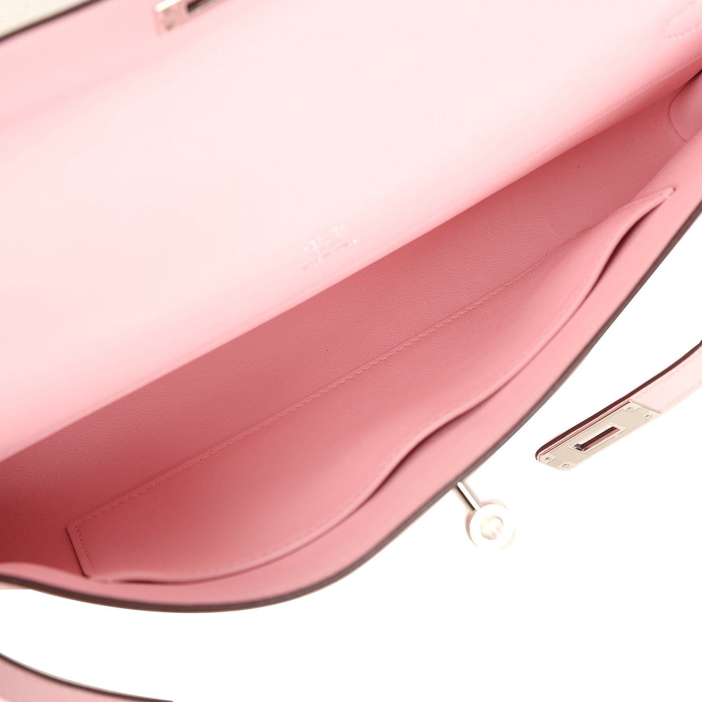 Hermes Kelly Cut Rose Sakura Swift Palladium Hardware