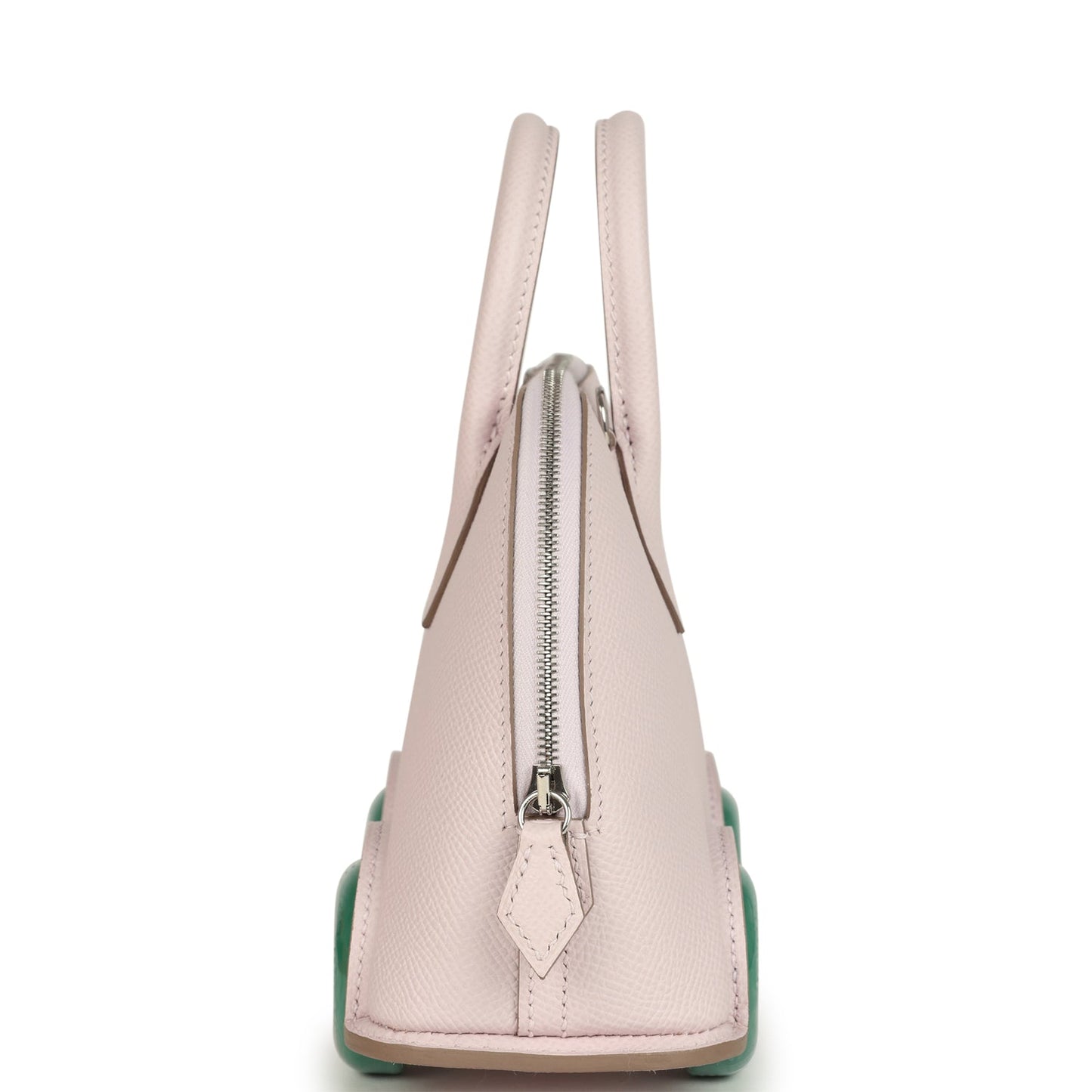 Hermes Bolide On Wheels 1923 Mauve Pale and Vert Vertigo Epsom Palladium Hardware