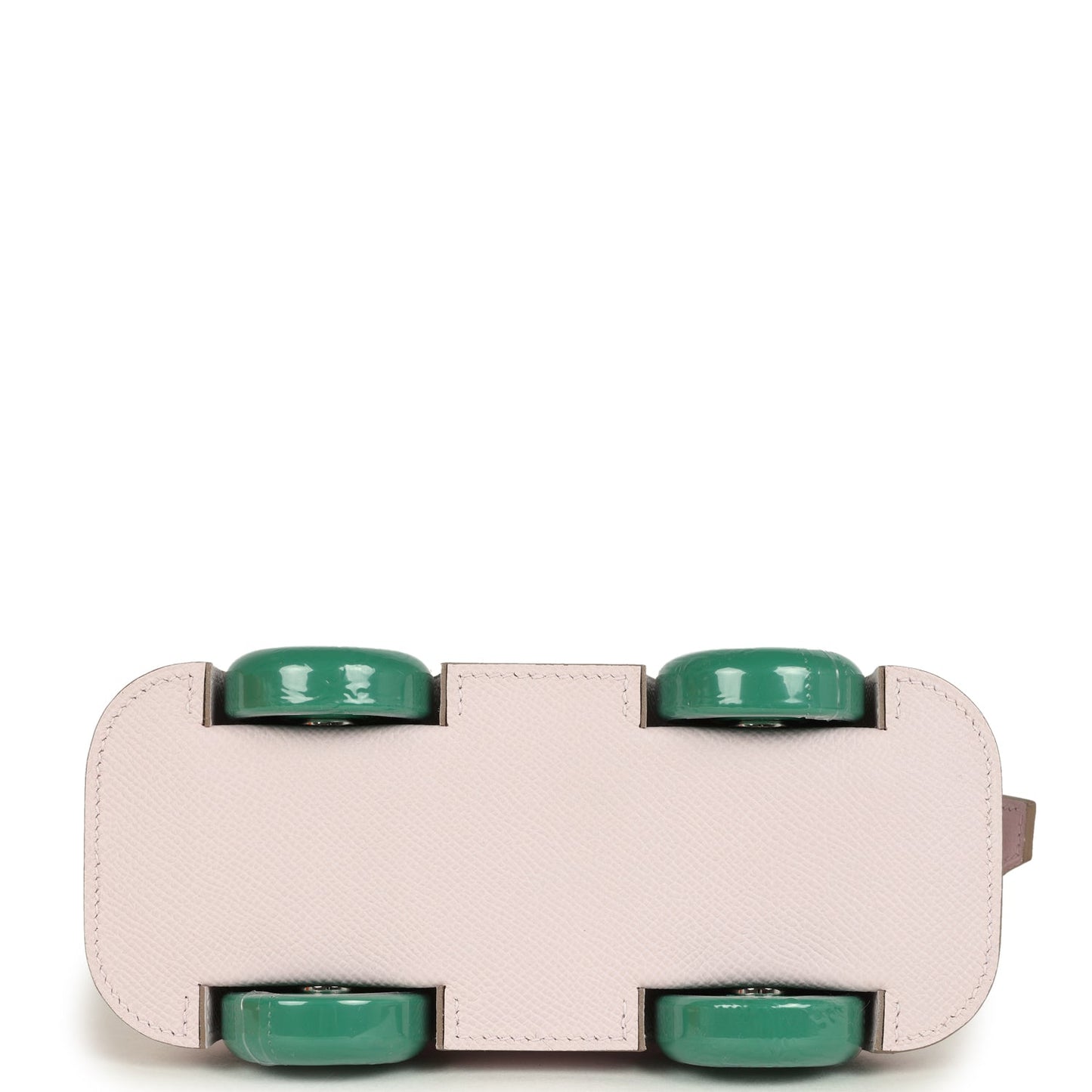 Hermes Bolide On Wheels 1923 Mauve Pale and Vert Vertigo Epsom Palladium Hardware