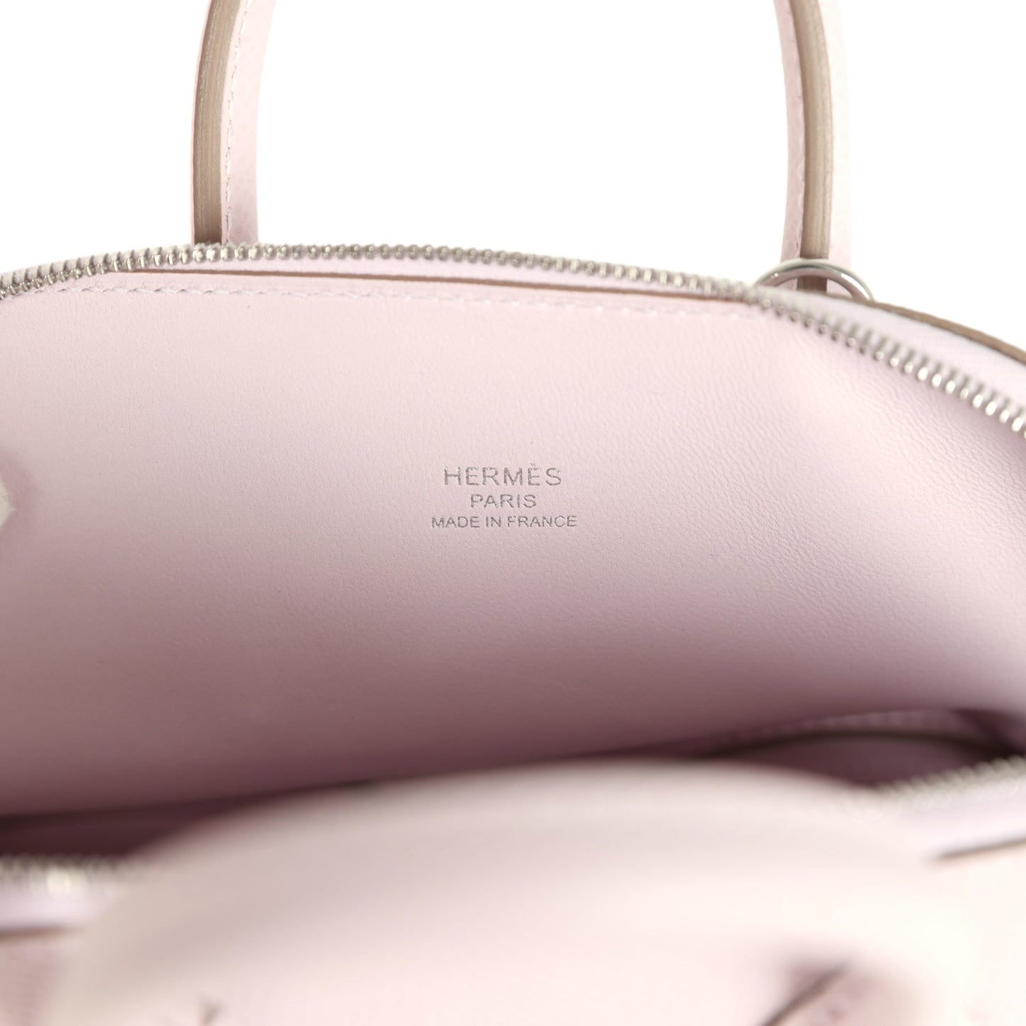 Hermes Bolide On Wheels 1923 Mauve Pale and Vert Vertigo Epsom Palladium Hardware