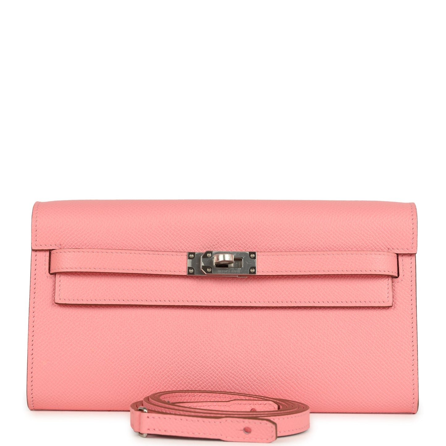 Hermes Kelly Wallet To Go Rose Confetti Epsom Palladium Hardware