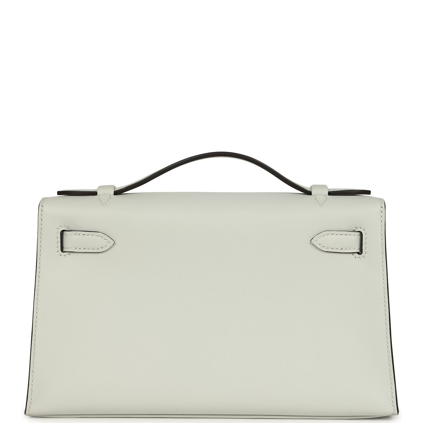 Hermes Kelly Pochette Gris Platine Swift Permabrass Hardware