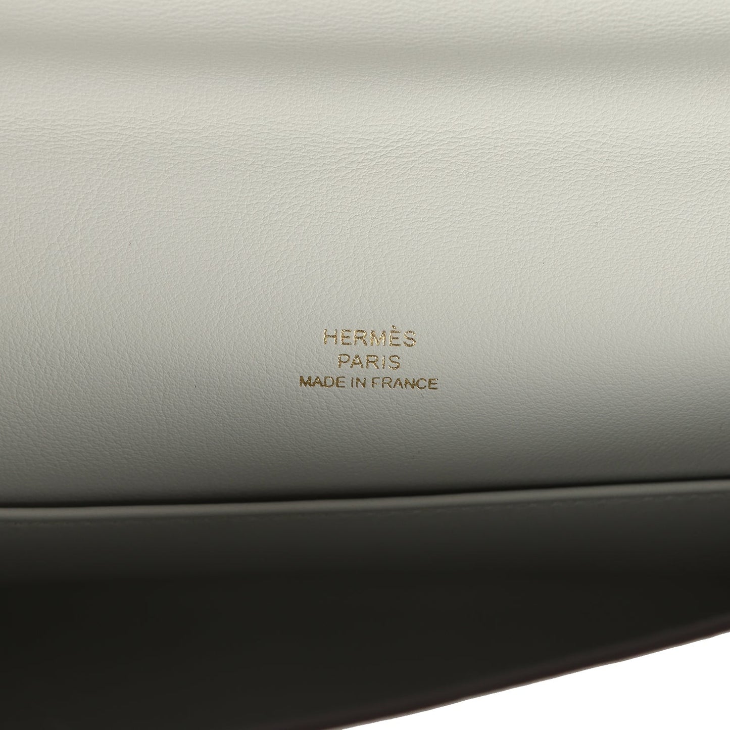 Hermes Kelly Pochette Gris Platine Swift Permabrass Hardware