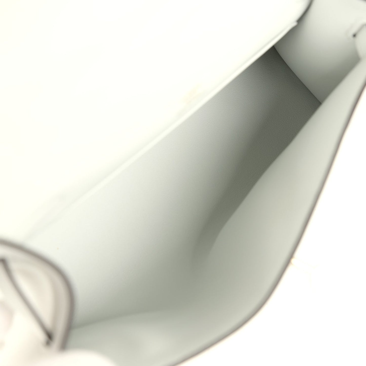 Hermes Kelly Pochette Gris Platine Swift Permabrass Hardware