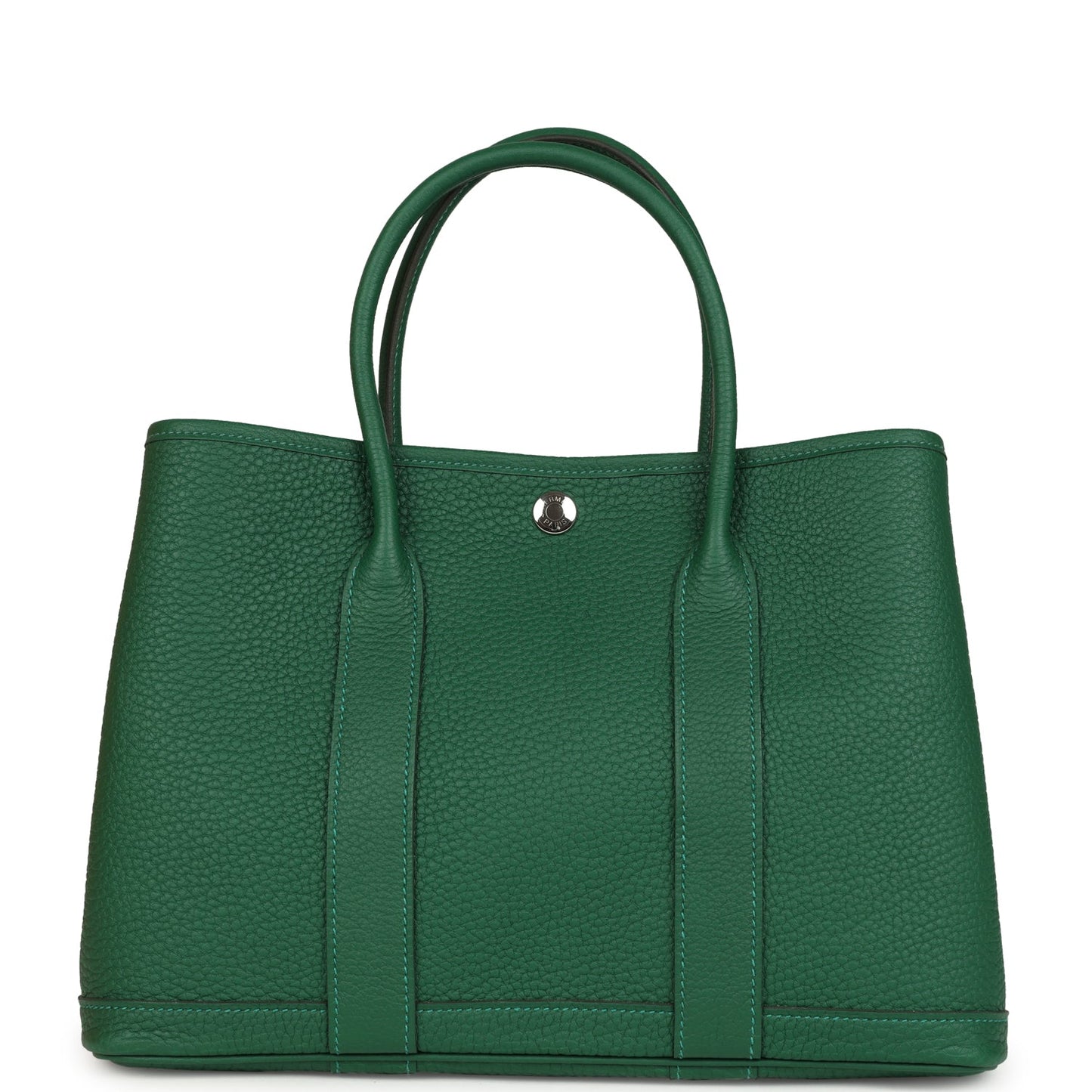 Hermes Garden Party 30 Vert Moyen Negonda Palladium Hardware