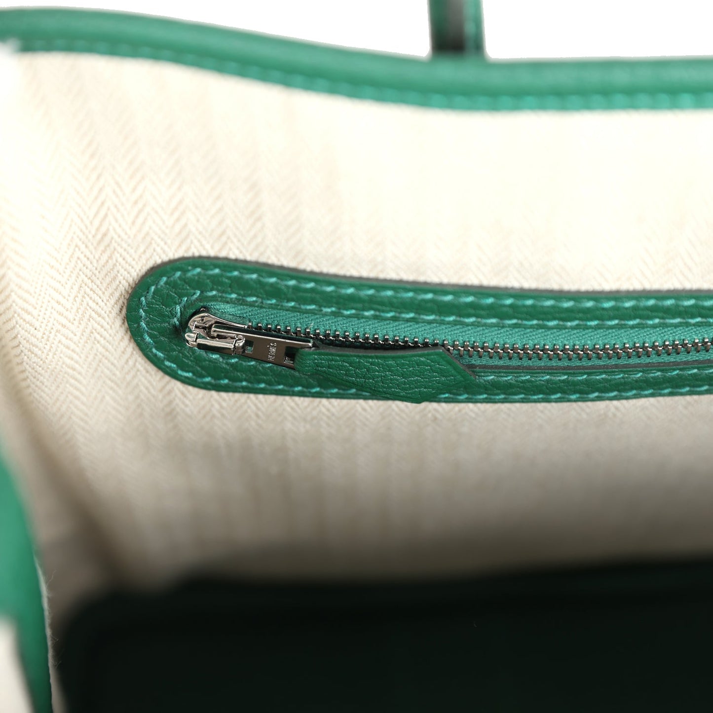 Hermes Garden Party 30 Vert Moyen Negonda Palladium Hardware