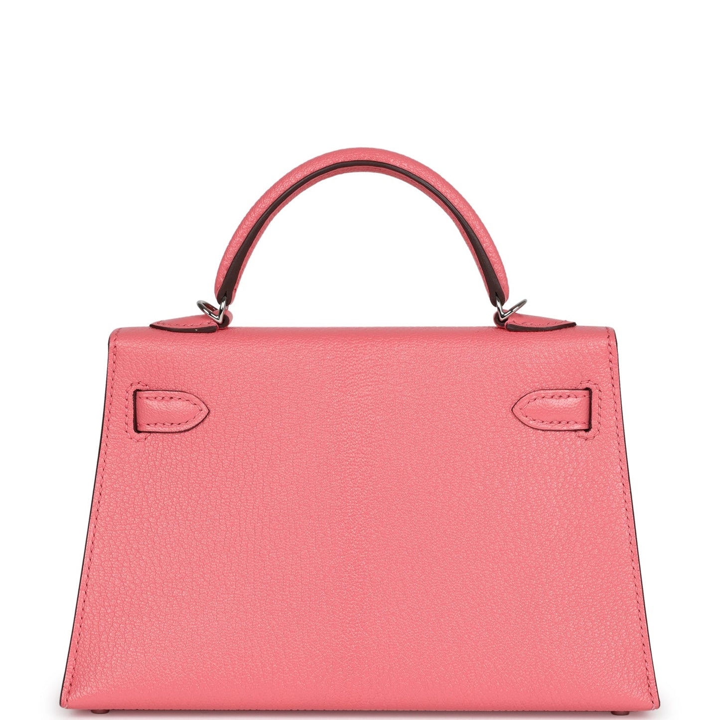 Hermes Kelly Sellier 20 Rose D'Ete Verso Chèvre Palladium Hardware