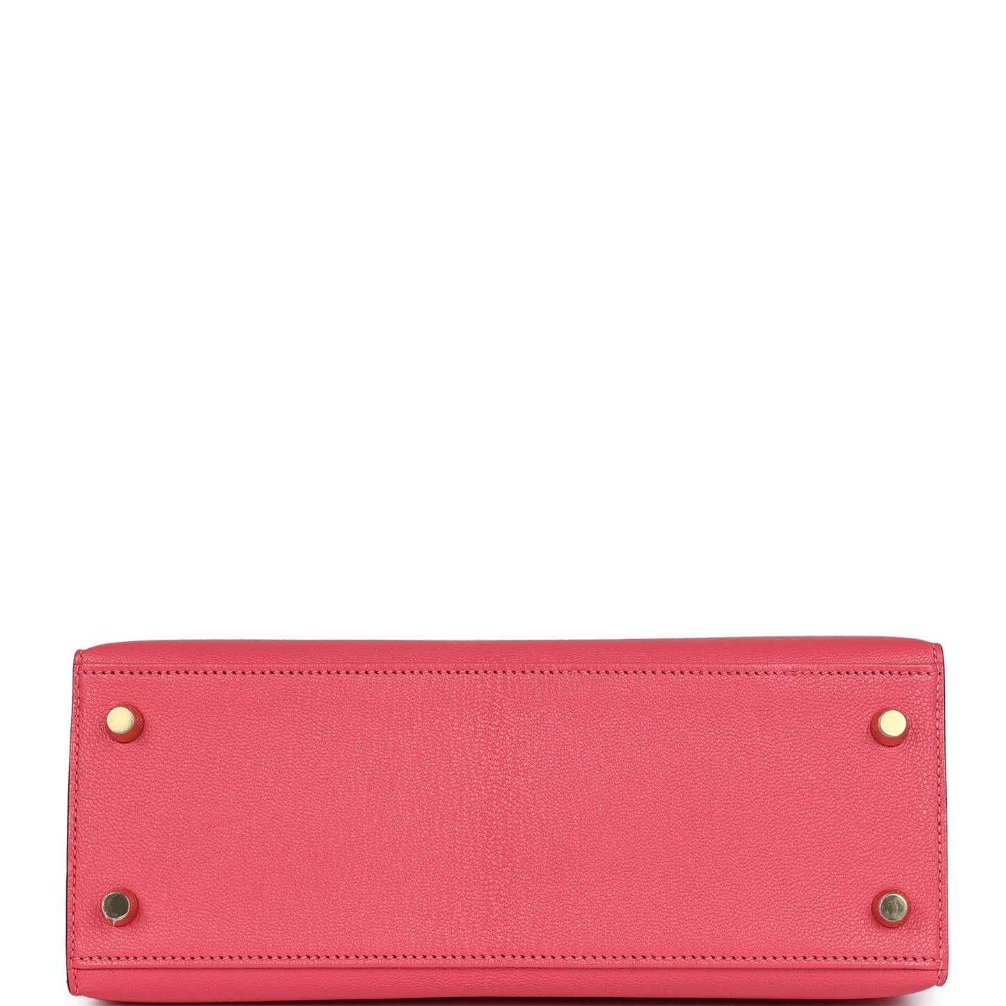 Hermes Special Order (HSS) Kelly Sellier 25 Rose Lipstick Verso Chevre Brushed Gold Hardware