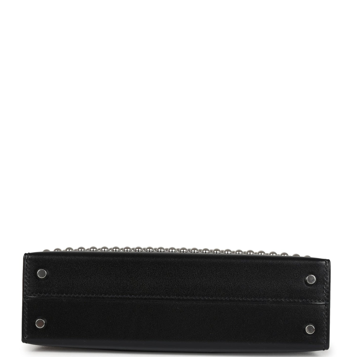 Hermes Kelly Sellier 20 Clouté Black Box Palladium Hardware