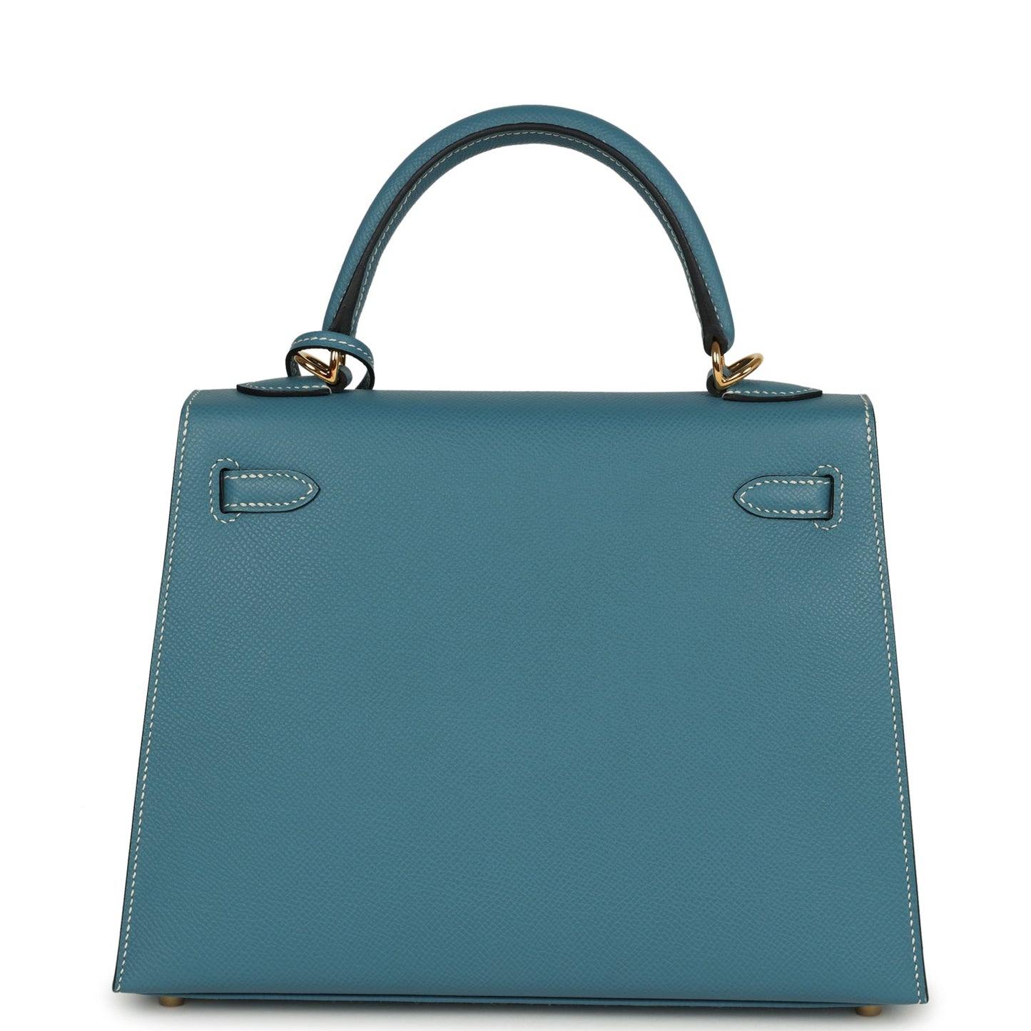 Hermes Kelly Sellier 25 Blue Jean Epsom Gold Hardware