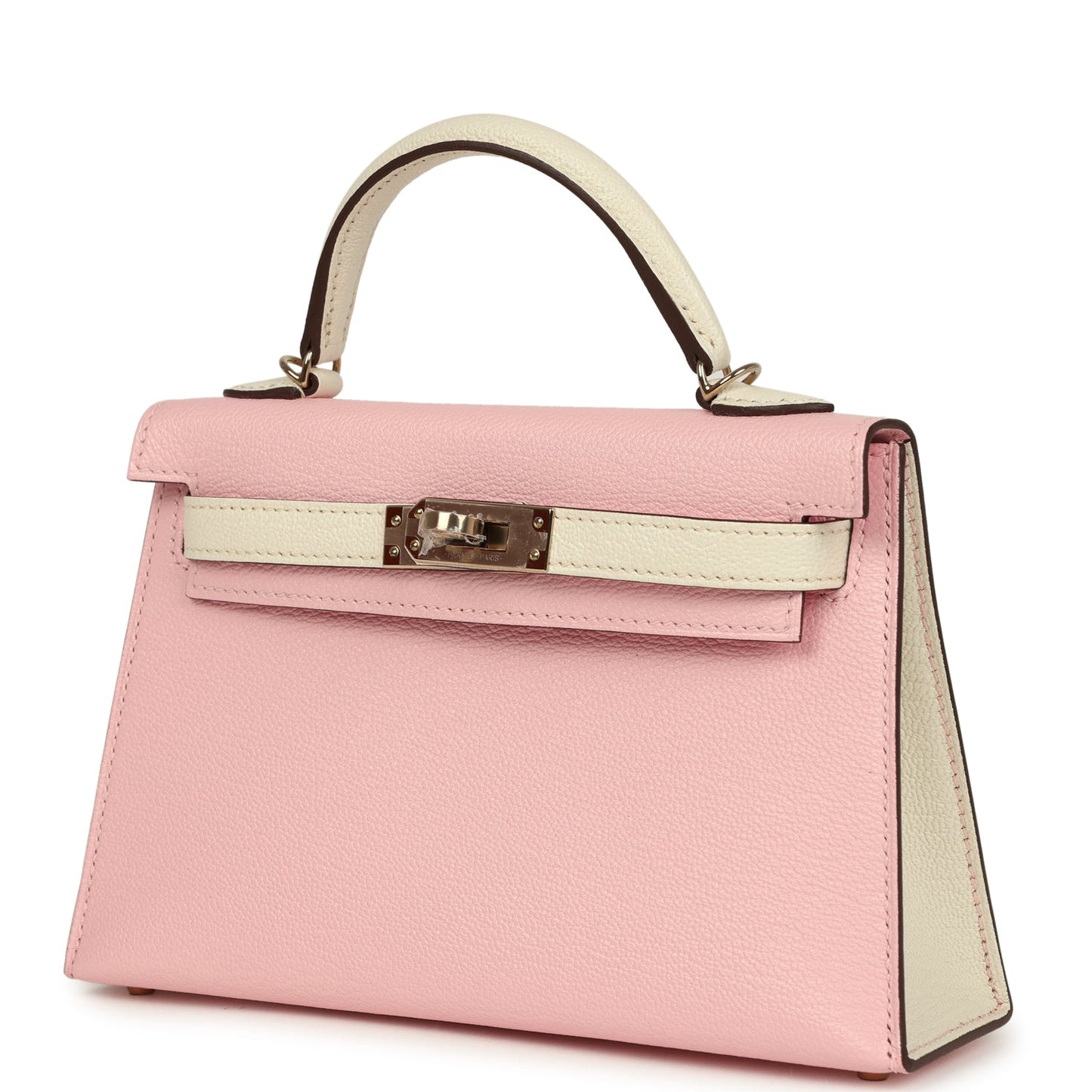 Hermes Special Order (HSS) Kelly Sellier 20 Rose Sakura and Nata Chevre Mysore Permabrass Hardware