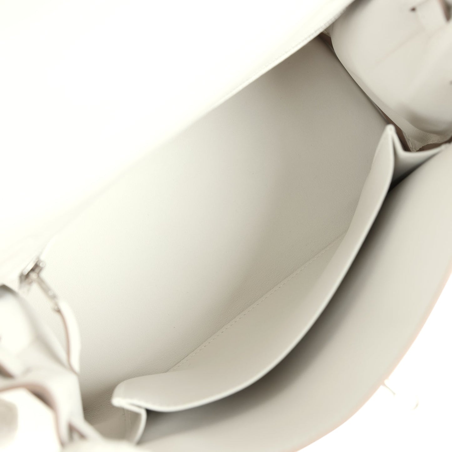 Hermes Kelly Retourne 25 "Tartan Light" Gris Pale, Vert Moyen and Bubblegum Swift Palladium Hardware