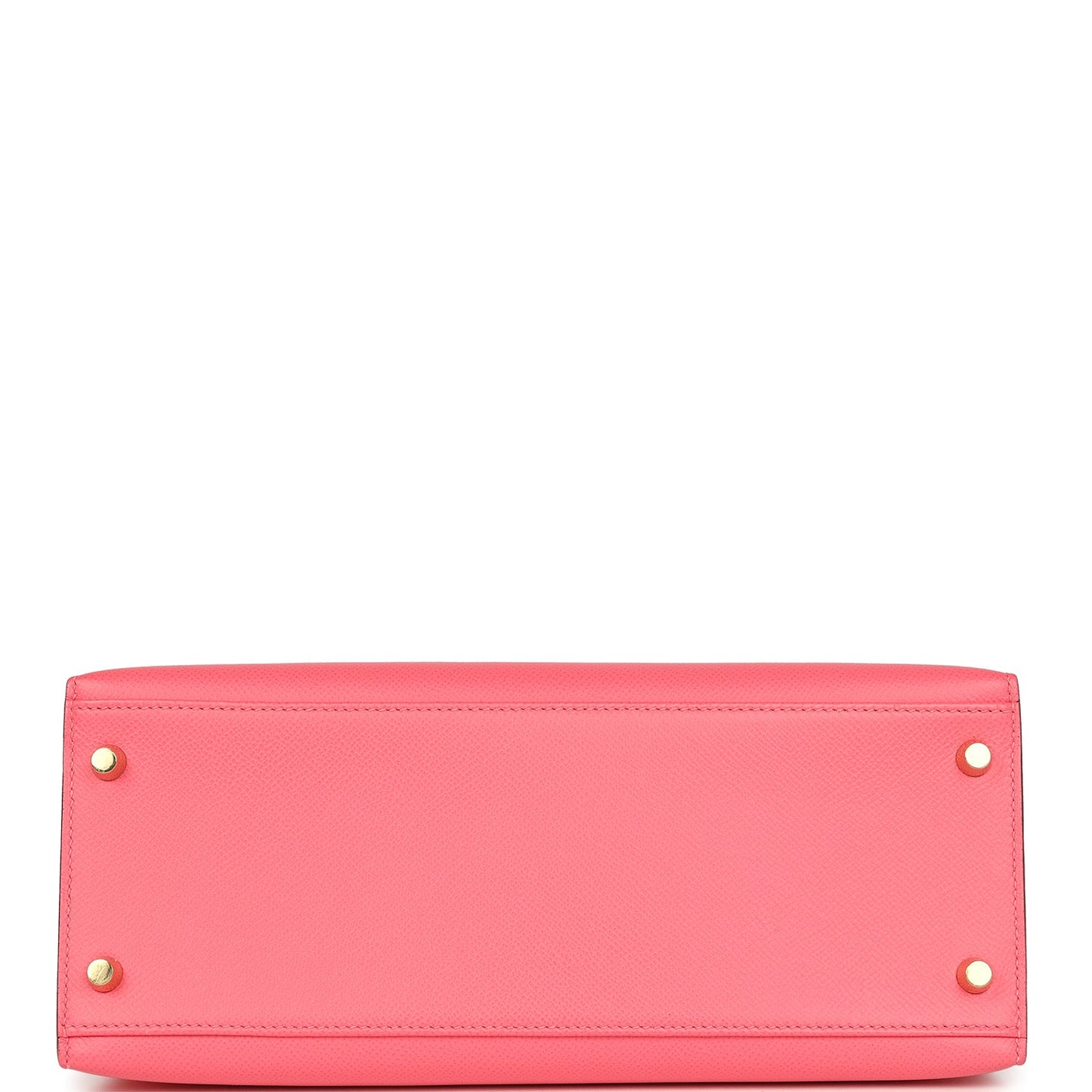 Pre-owned Hermes Kelly Sellier 28 Rose Lipstick Epsom Gold Hardware