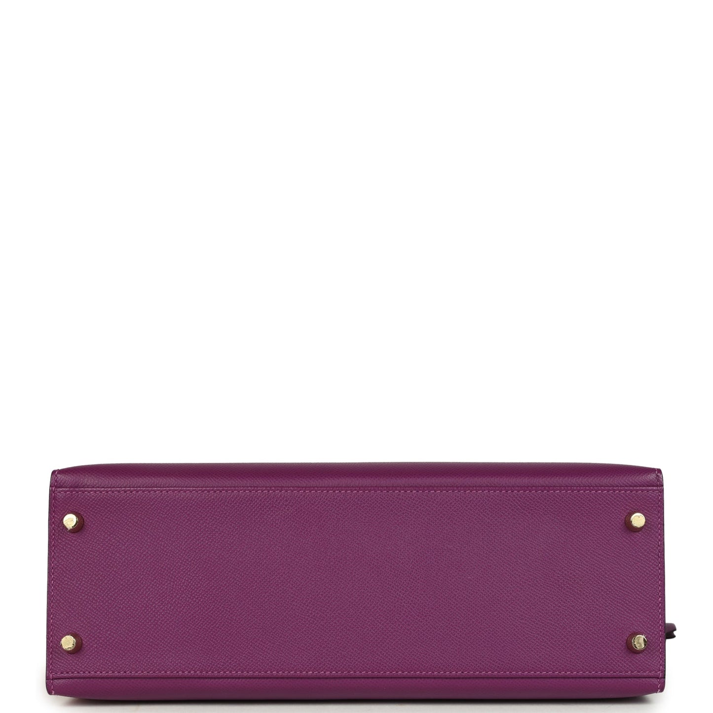 Pre-owned Hermes Kelly Sellier 32 Anemone Epsom Gold Hardware