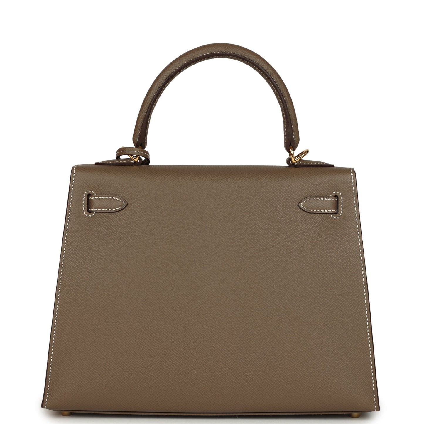 Hermes Kelly Sellier 25 Etoupe Epsom Gold Hardware