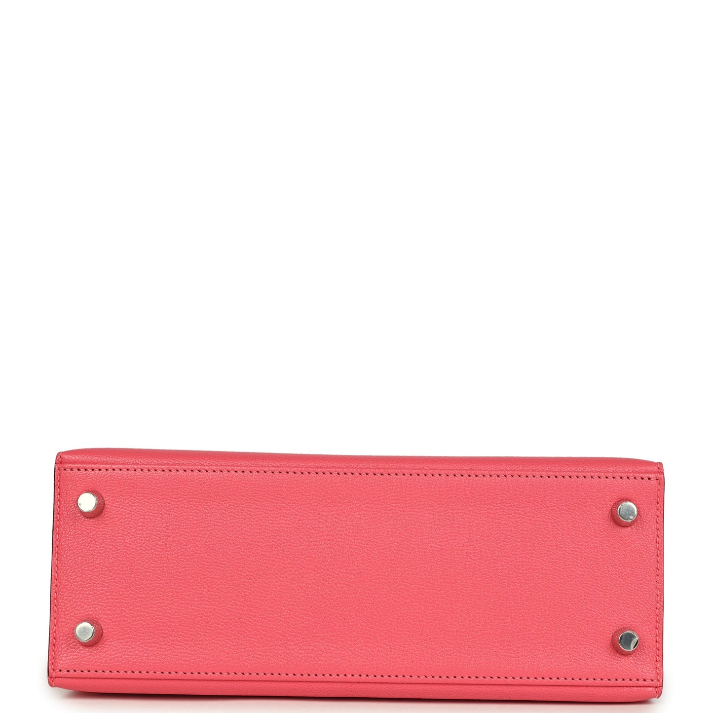 Hermes Kelly Sellier 25 Rose Lipstick Chevre Mysore Palladium Hardware