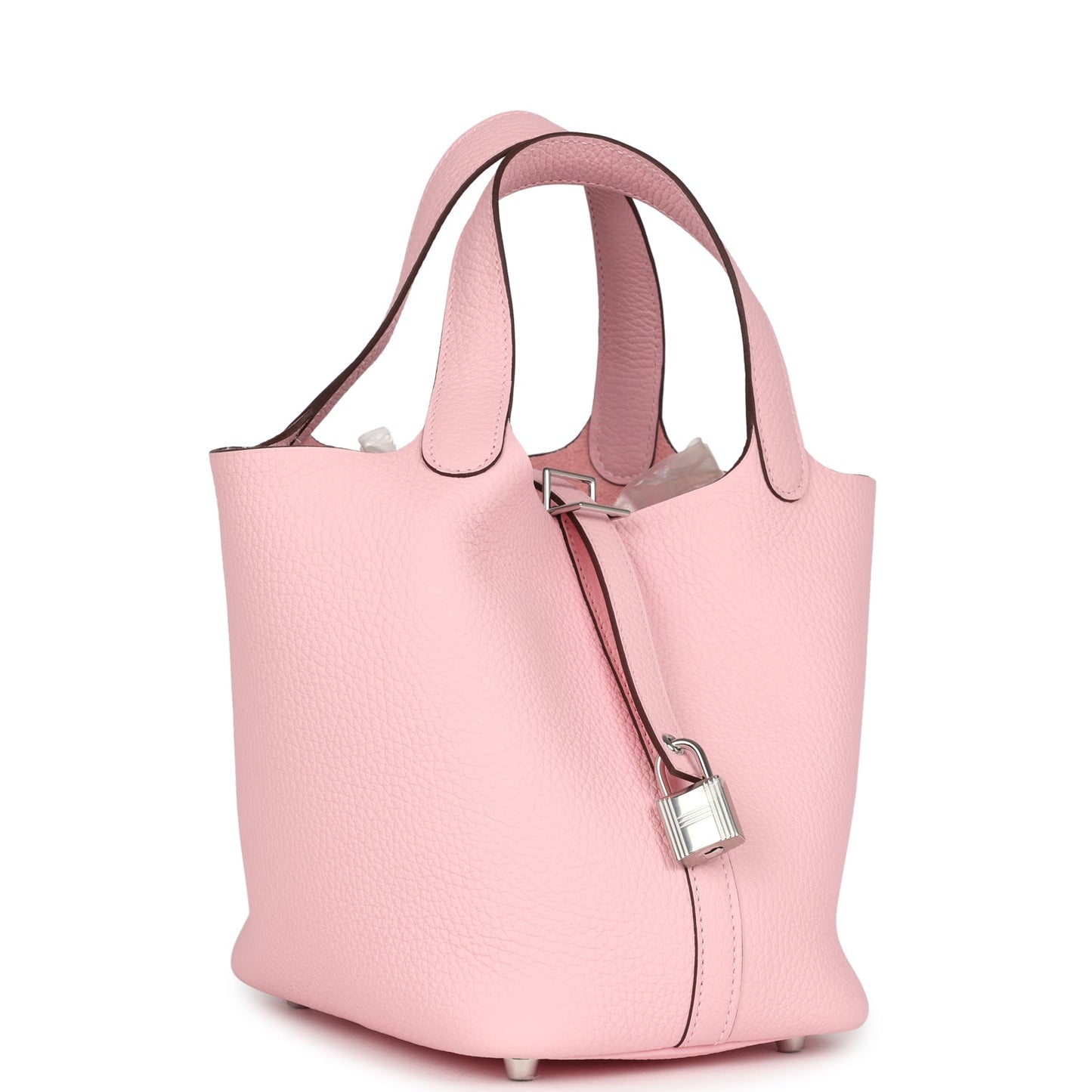 Hermes Picotin Lock 18 Rose Sakura Clemence Palladium Hardware