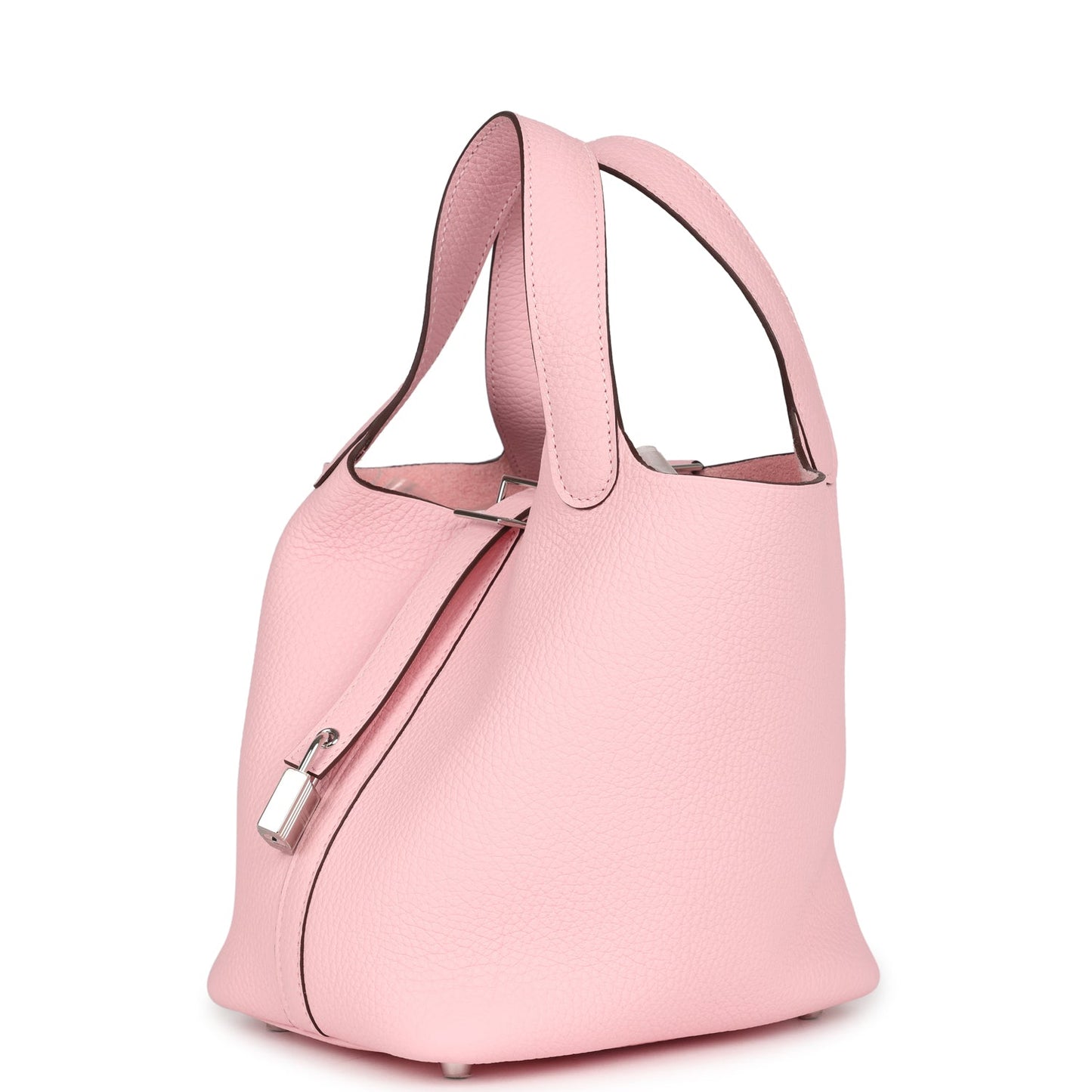 Hermes Picotin Lock 18 Rose Sakura Clemence Palladium Hardware