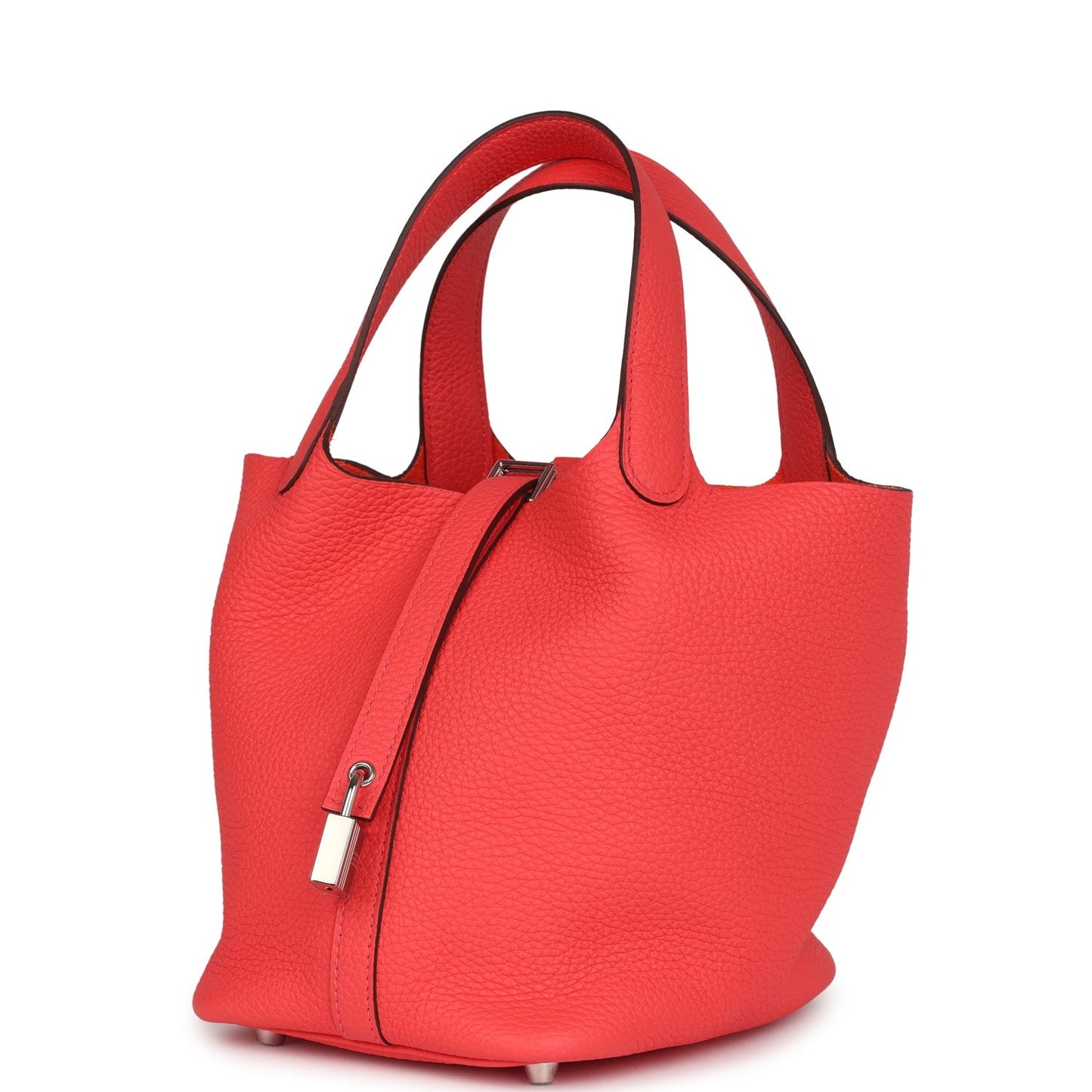 Hermes Picotin Lock 18 Rose Texas Clemence Palladium Hardware