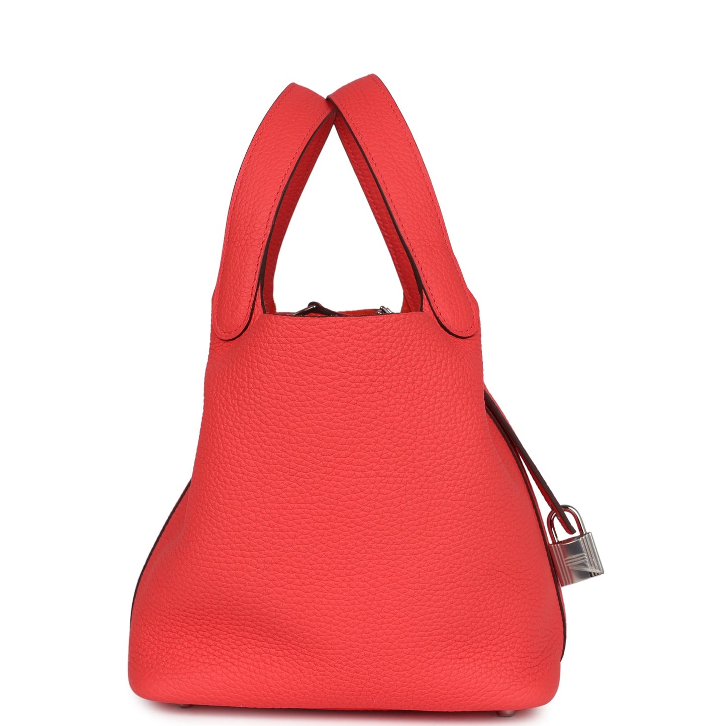 Hermes Picotin Lock 18 Rose Texas Clemence Palladium Hardware