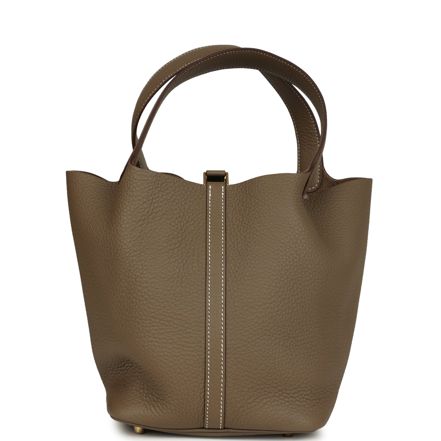 Hermes Picotin Lock 22 Etoupe Clemence Gold Hardware